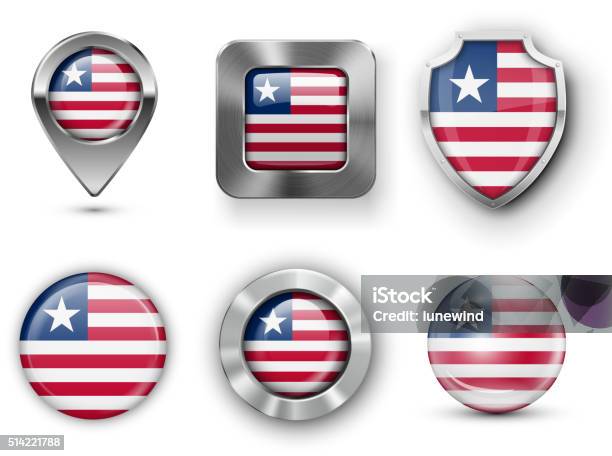 Country Flag Bages Stock Illustration - Download Image Now - Badge, Cartography, Circle