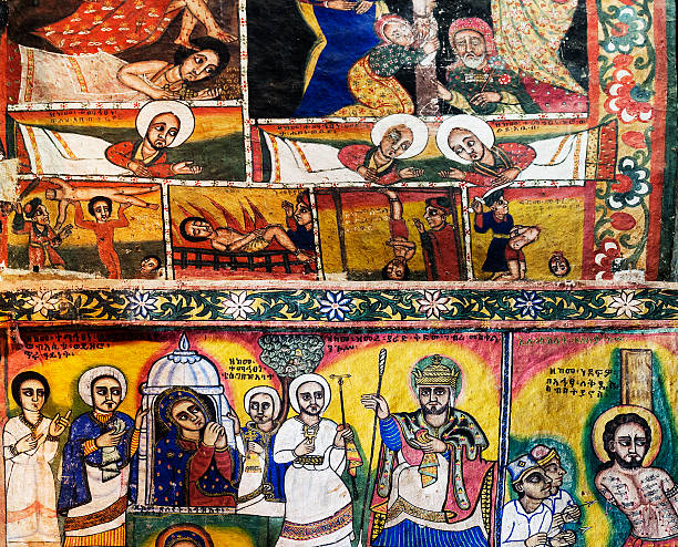 istock ancient orthodox church interior painted walls in gondar ethiopia 514223196