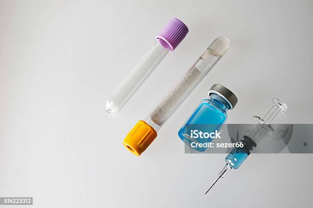 Medical Equipment Stock Photo - Download Image Now - Test Tube, Cut Out, Single Object