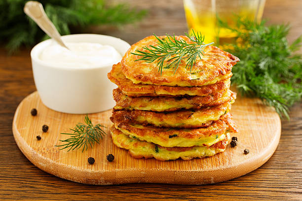 istock Vegetable fritters of zucchini. 514225380
