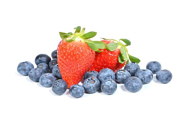 istock Strawberries and Blueberries Isolated 514225442