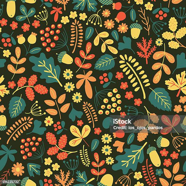 Forest Pattern Stock Illustration - Download Image Now - Backgrounds ...