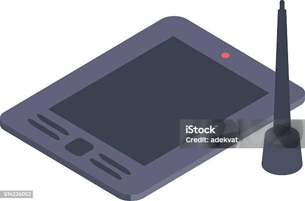 Graphics Tablet Vector Graphics Tablet Vector Illustration Stock Illustration - Download Image ...