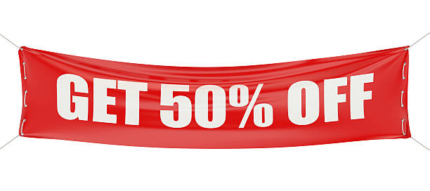 sale and discount 50 concept
