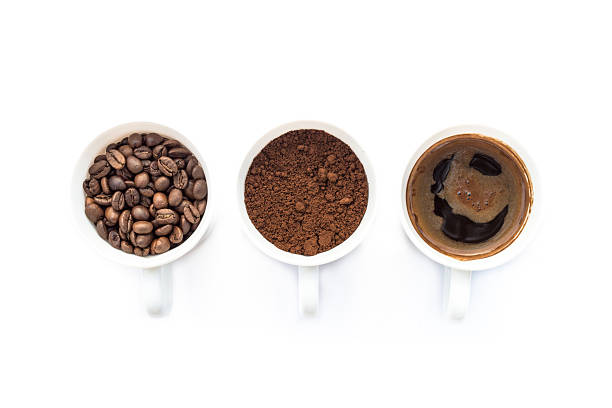 istock Three cups of different stages of preparing coffee 514232032