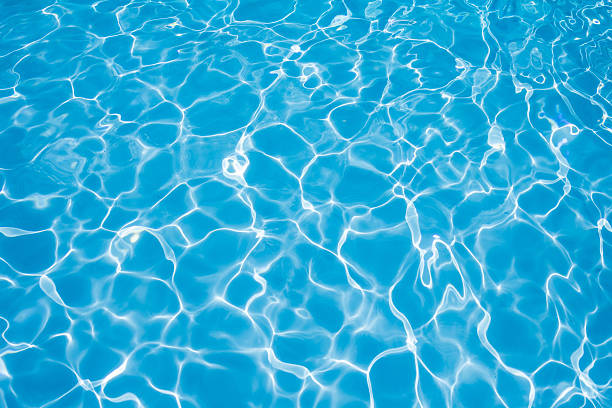 Beautiful rippled water in swimming pool