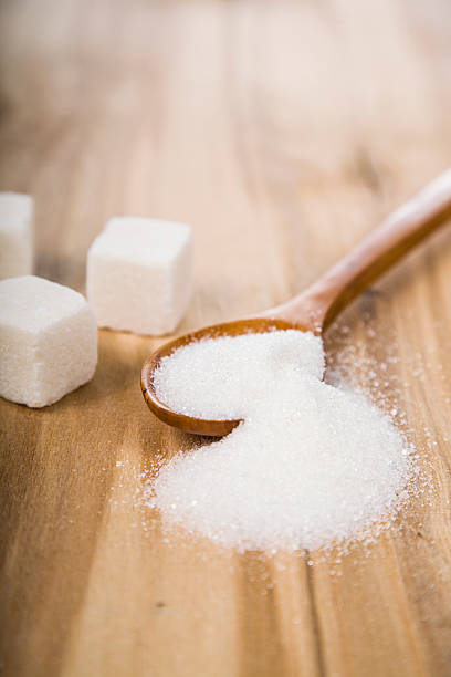 istock Sugar in a wooden spoon 514234654
