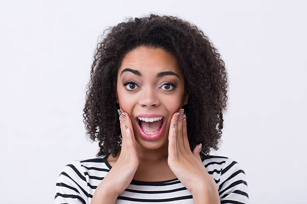 istock Positive woman expressing wonder 514236208