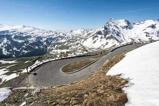 Mountain pass of the Grossglockner High Alpine Road in Austria.