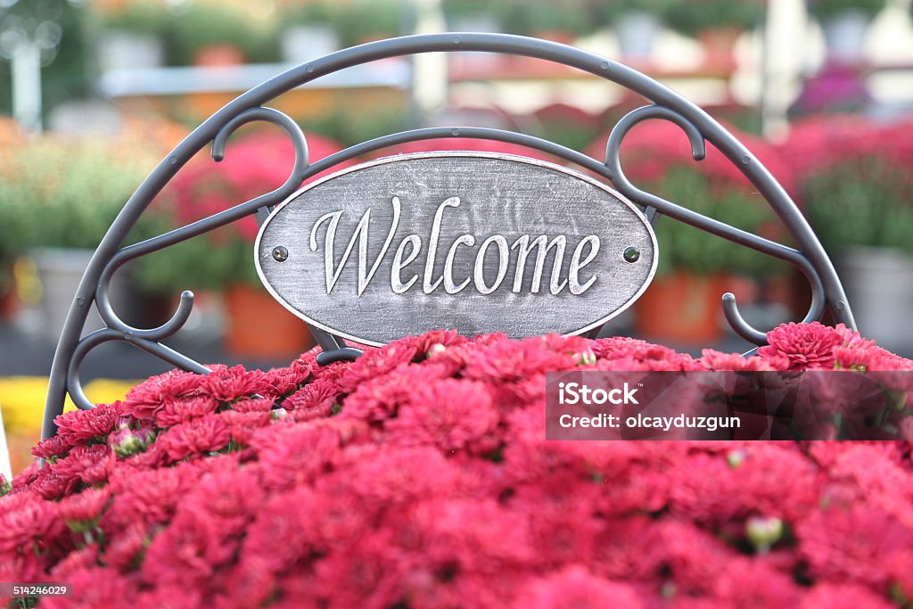 Welcome Sign Business Stock Photo