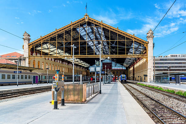 St. Charles railway station Marseille St. Charles railway station, France marseille station stock pictures, royalty-free photos & images