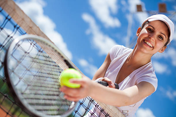 istock Female playing tennis 514246245