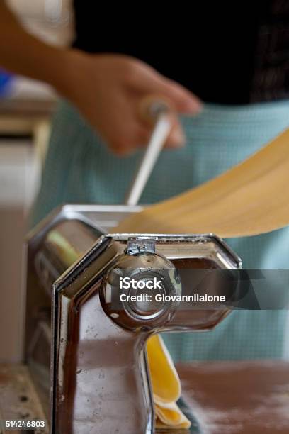 Woman Is Homemaking Pasta Maccaroni Stock Photo - Download Image Now - Activity, Adult, Adults Only