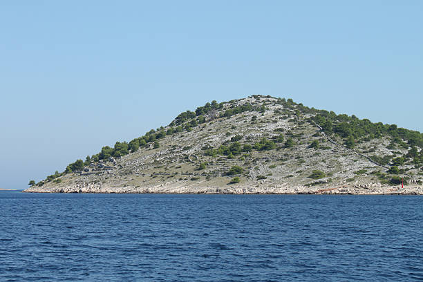 Dry stone walls on Kornati islands