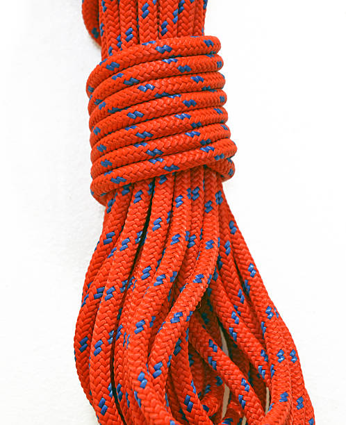 istock Braided rock climbing rope isolated in coil 514248785