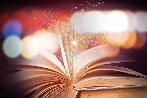 istock Abstract magic book on wooden background 514260208