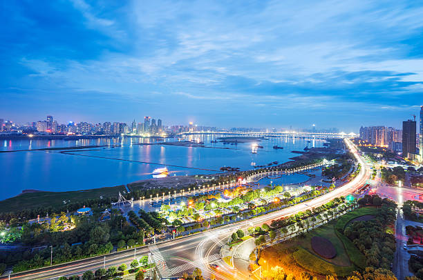 Bird view at Wuhan China