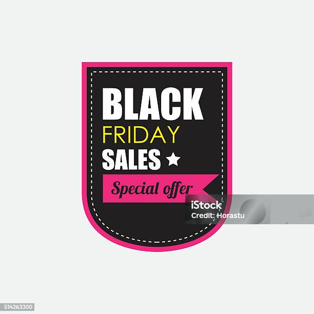 Black Friday Badge Stock Illustration - Download Image Now - African Ethnicity, Apartment, Badge