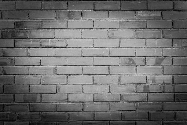 istock Grundge brick background black and white color 514263794