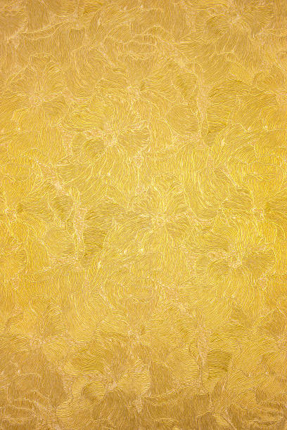 istock sheet of embossed gold with voluminous floral patterns 514264900