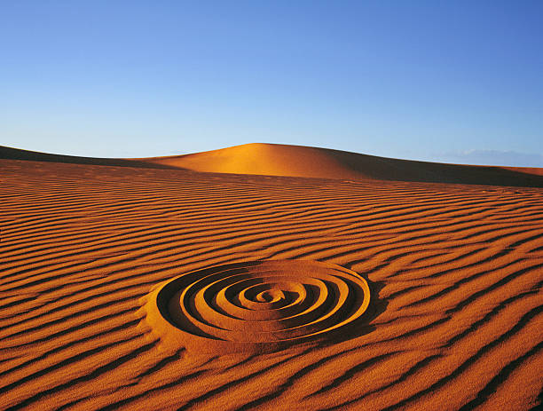 istock Design spiral in the desert 514266390