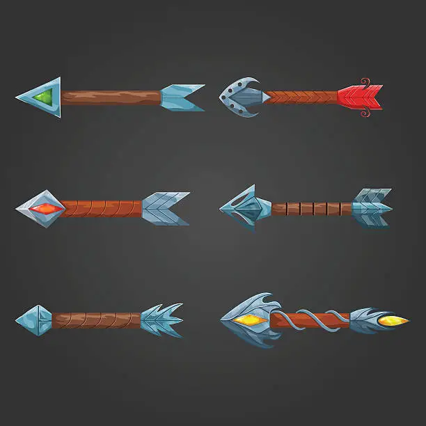 Vector illustration of Set of fantastic arrows-2