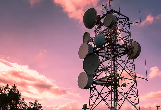 Photo of Communication and transmission tower for military use