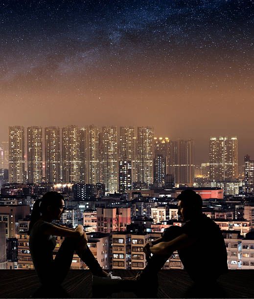 istock Young couple face to face 514267643