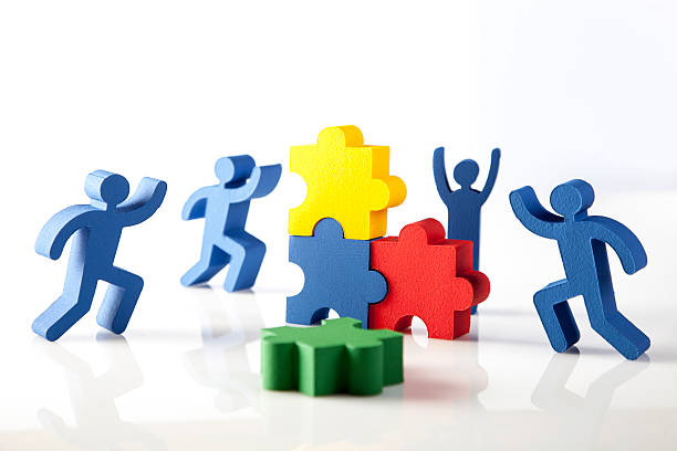 istock concept of teamwork, people and icons 514267903