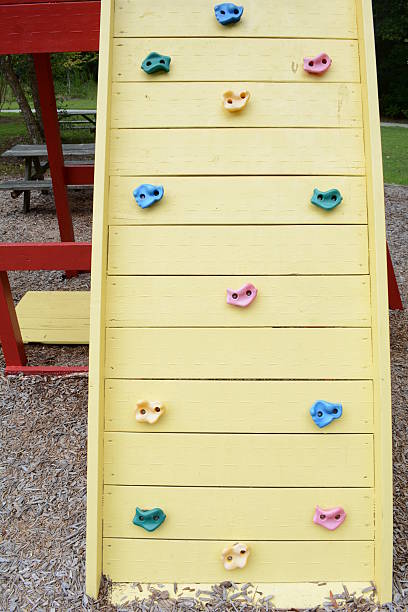 istock Straight-on shot of playground rock wall 514268865