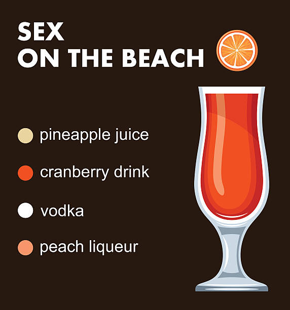 коктейль - infographic part of symbol cocktail stock illustrations