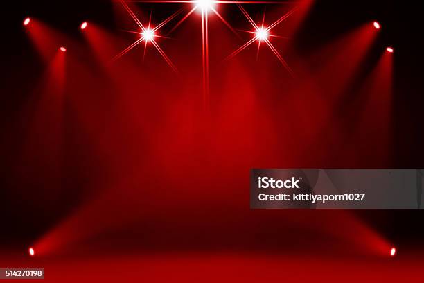 Red Stage Theater Background Stock Photo - Download Image Now - Abstract, Backdrop - Artificial Scene, Backgrounds