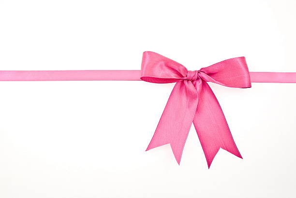 istock Gift packaging with pink ribbons and bow 514271458