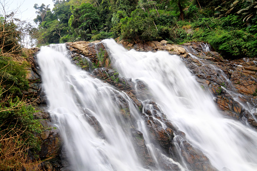 waterfall in Kerala, Wayanad, Indian.