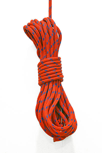 istock Braided rock climbing rope isolated in coil 514273177