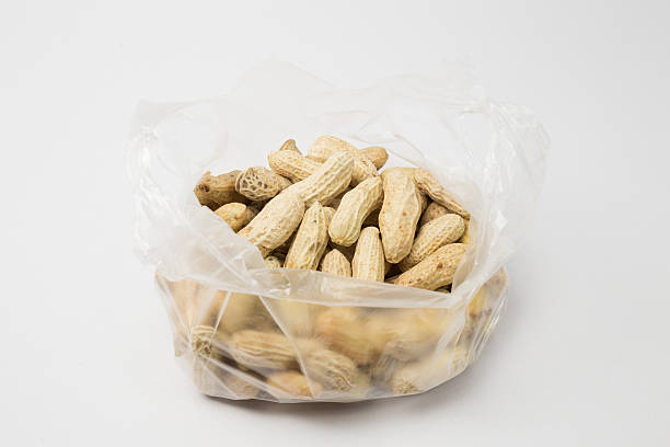 istock Boiled peanuts, Thai vegetarien food snack. 514273924