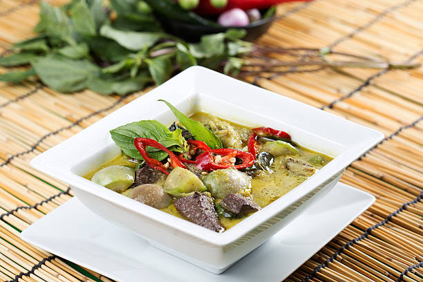 Green curry Chicken soup