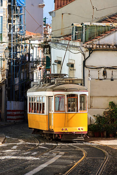 istock Lisbon tram street 514299503