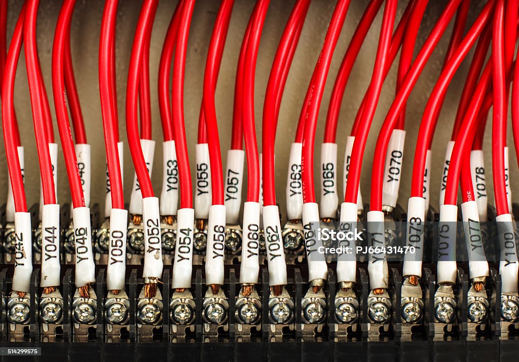 Wire Routing Control Panel Wiring Control Panel With Wires Stock Photo - Download Image Now ...