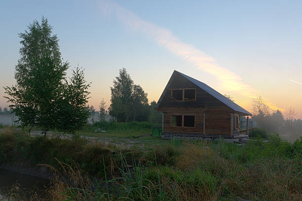 istock dawn in the village 514302189