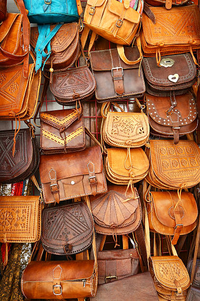 istock Leather hand bags exposed in Granada 514302343