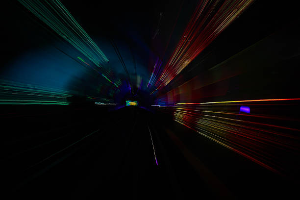 istock Through the long of lighting tunnel 514313272