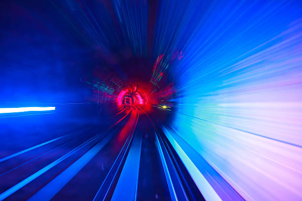 istock Through the long of lighting tunnel 514313966