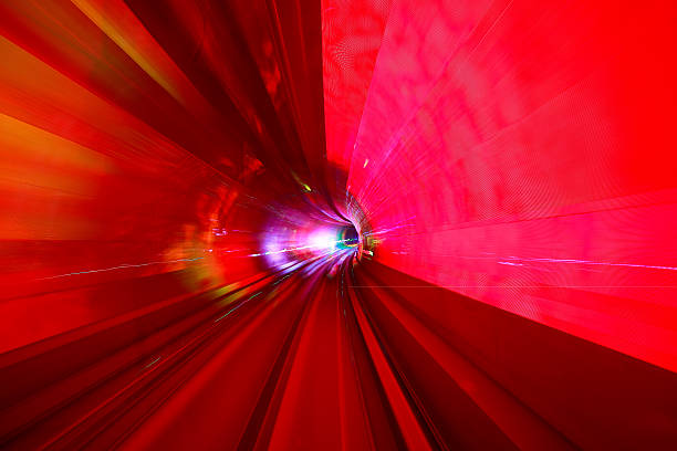 istock Through the long of lighting tunnel 514314184