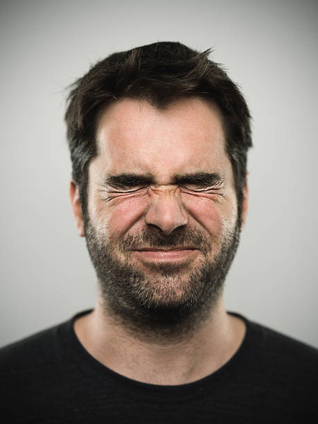 Portrait of a caucasian real young man