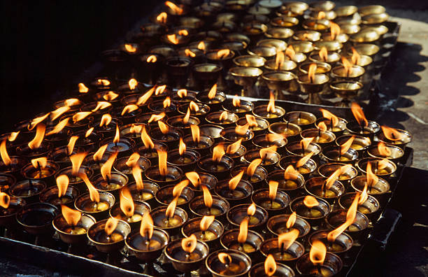 istock Ghee Lamps, Tibetan Buddhism 514318637