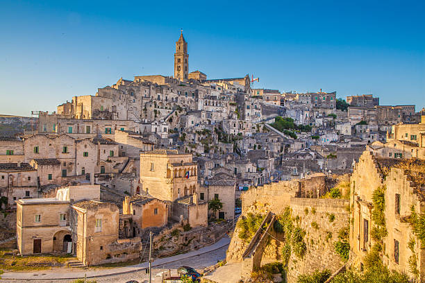 istock Ancient town of Matera at sunset, Basilicata, Italy 514320368