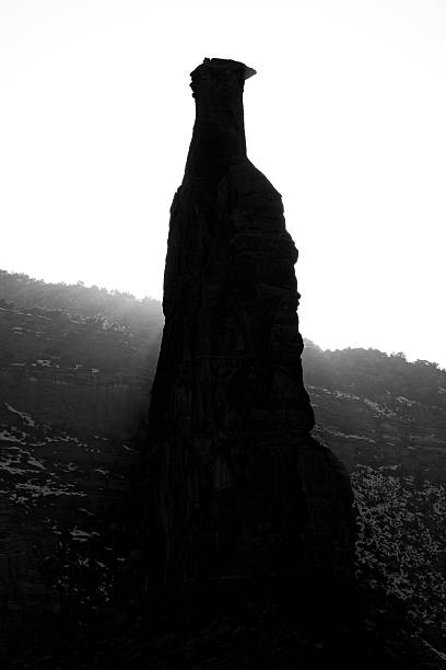 Independence Monument Independence Monument - Scenic rock pillar in Colorado National Monument.  Fruita-Grand Junction Colorado USA. fruita colorado stock pictures, royalty-free photos & images