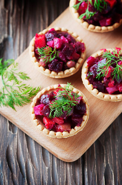 istock Traditional russian vegan salad with potato and beetroot 514320800