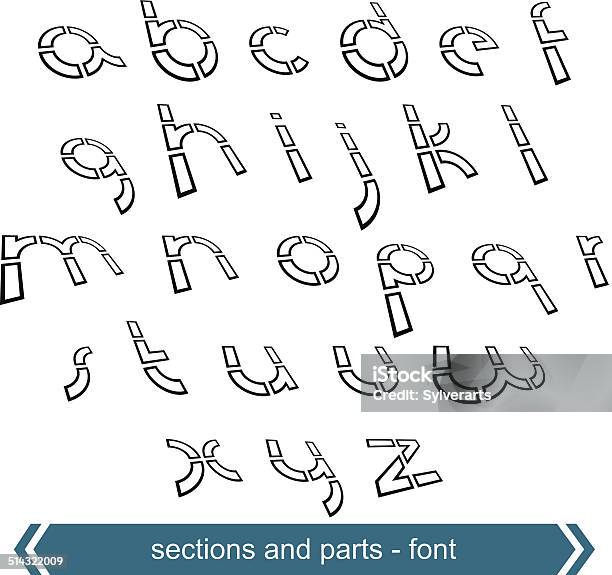 Dimensional Font With Rotation Effect Perspective Script Stock Illustration - Download Image Now